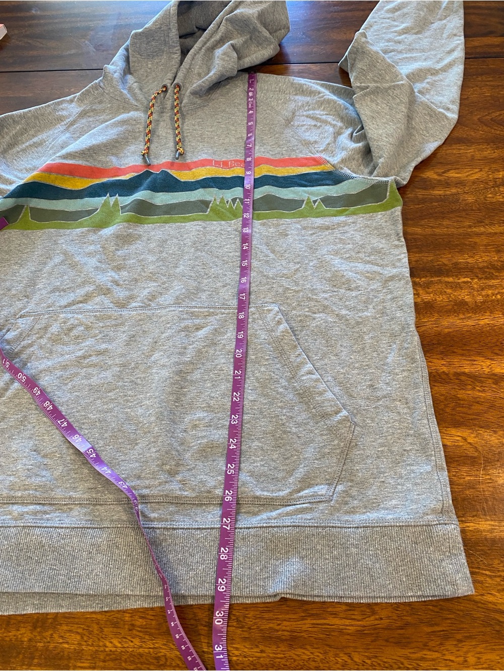 L.L. Bean Men's Bean's Comfort Camp Hoodie graphic size XL Tall sweatshirt - Picture 5 of 7
